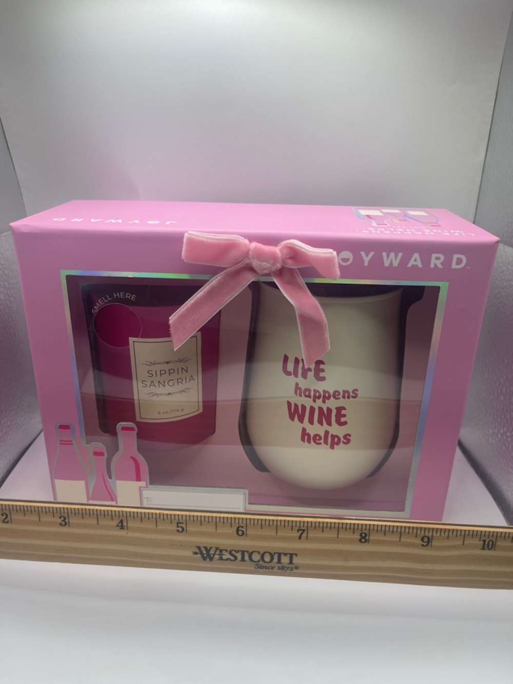 Joyward Sippin Sangria Gift Set - Scented Candle and Wine Tumbler - Picture 17 of 17